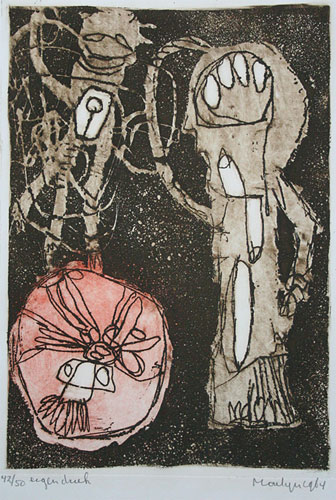 Jan Montijn- Image of Dylan Thomas - There was a saviour - Kunst collectie van HDVcollect